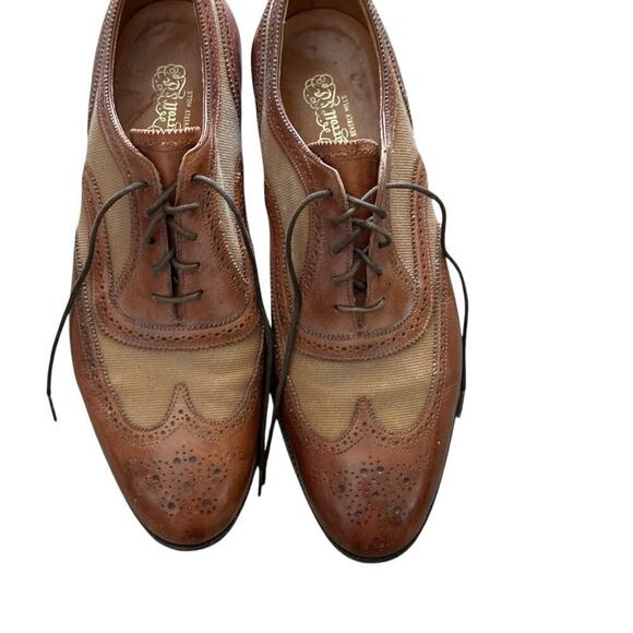 Sarroll Beverly Hills Men\'s Brown Leather Wing Tip Brogue Dress Shoes Size 7 main image 7